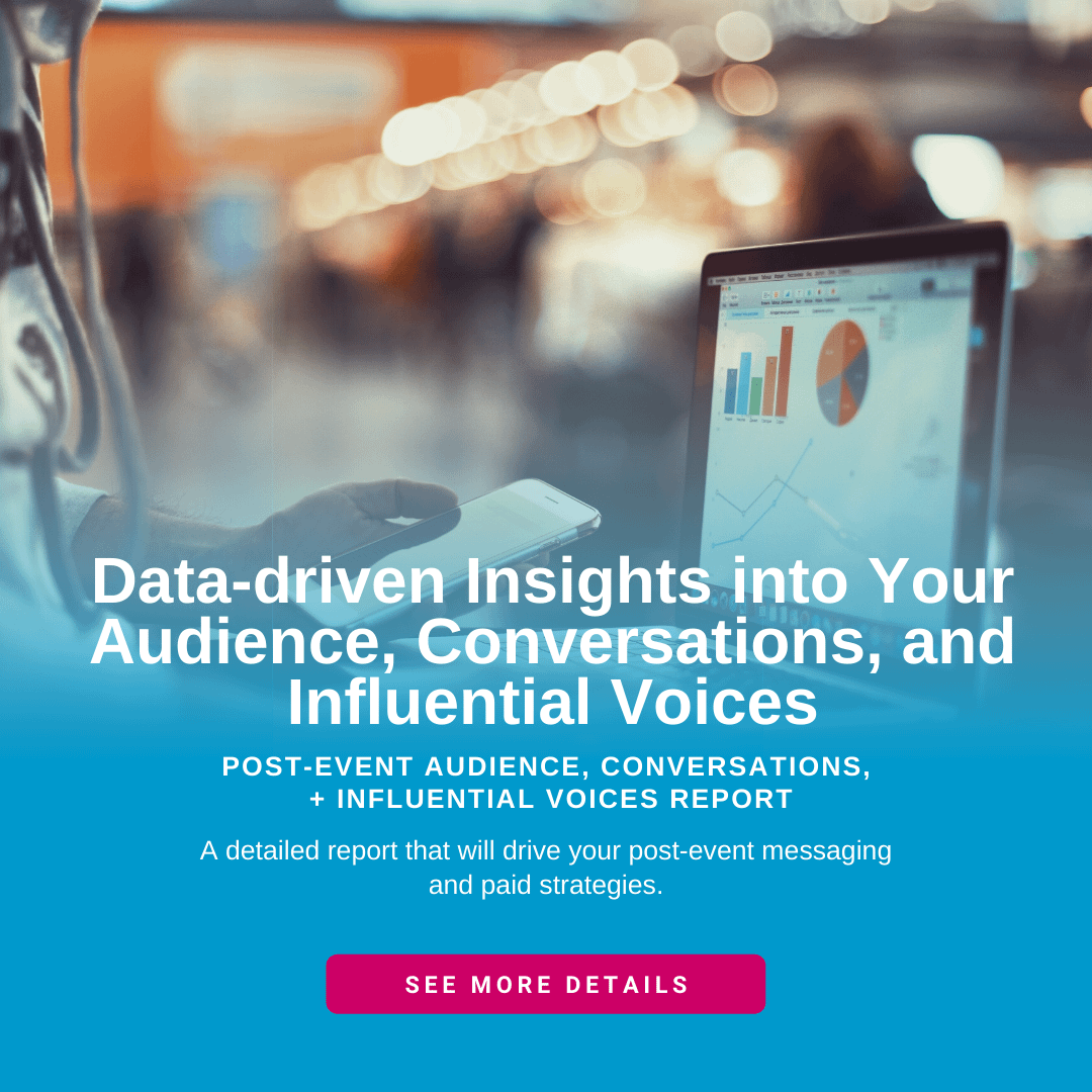 Get the audience insights you need to drive post-event strategy.
